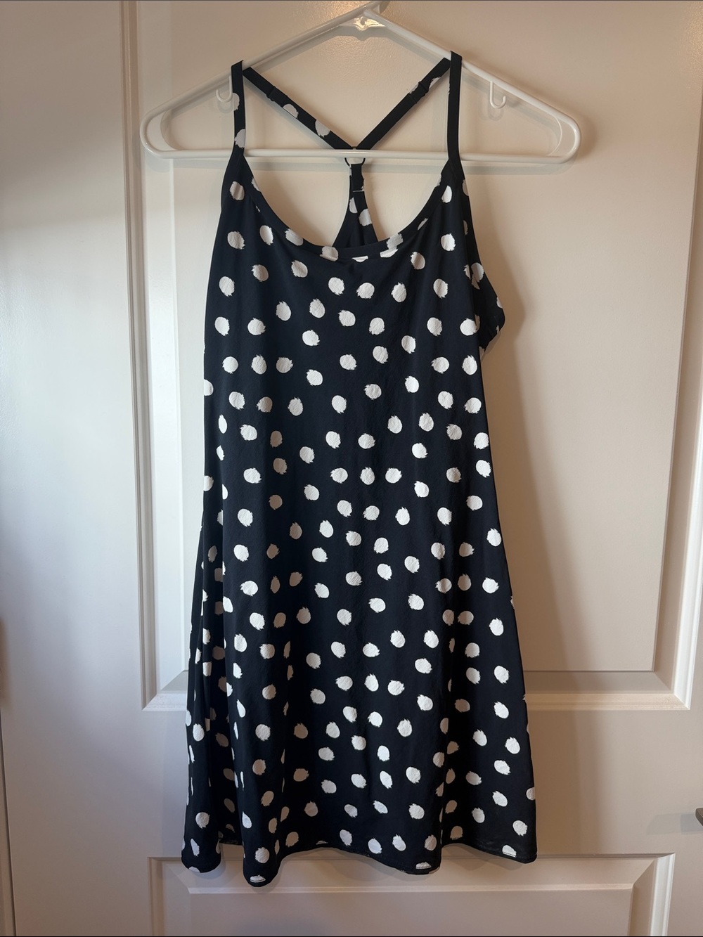 Outdoor Voices The Exercise Dress Black Polka XS